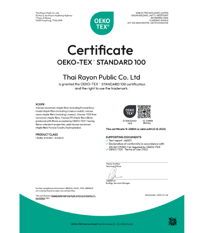 TRC, Thailand OekoTex100 Certificate Dec'2023