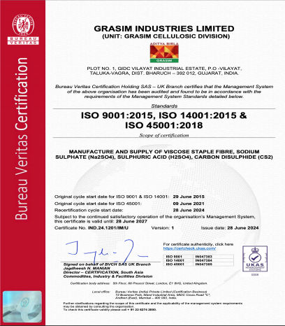 GCD, Vilayat ISO 9001, 14001, 45001 Certificate June 2027