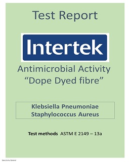 ASTM INTERTEK - DYED FIBRE EFFICACY REPORT