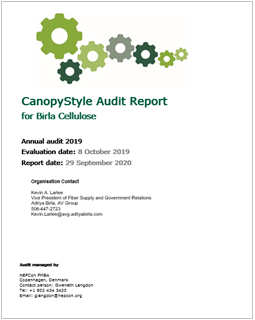 CanopyStyle Audit Report for Birla Cellulose - Annual Audit 2019