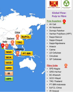 Global Supplier Flow - Pulp to Fibre 2024