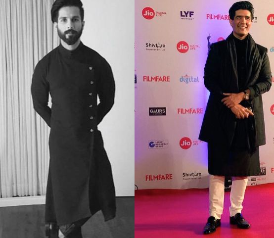 Shahid Kapoor Manish Malhotra at Filmfare Awards