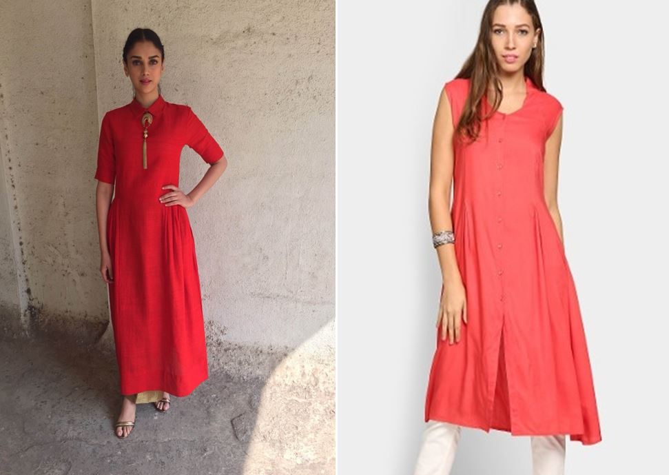 Aditi Rao Hydari Red Kurta