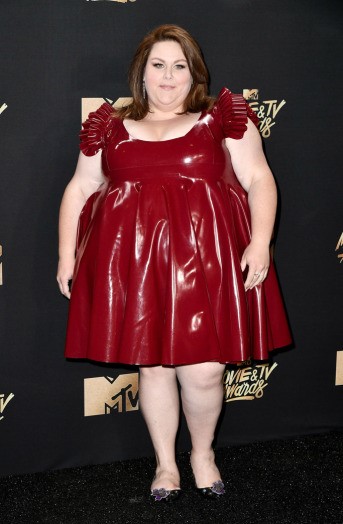 Chrissy Metz In A Latex Dress