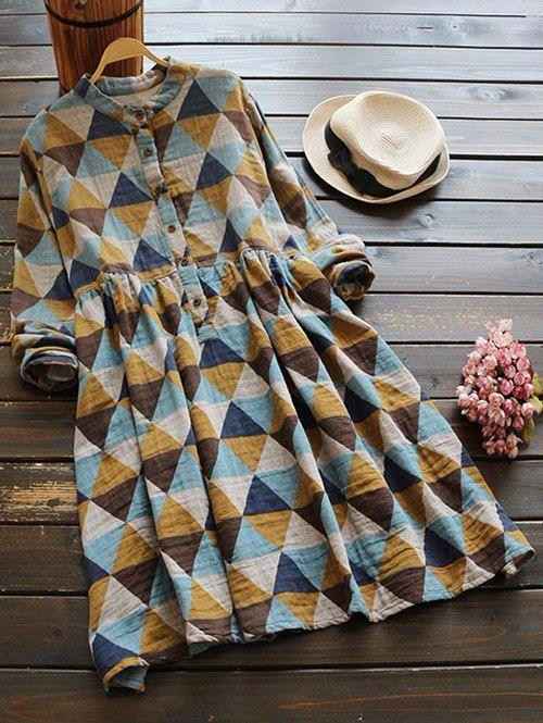 LIVA-Geometric-Print-Kurtis