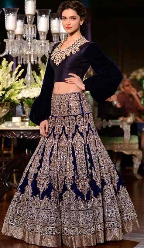 LIVA-Wedding-Dark-colored-Lehenga