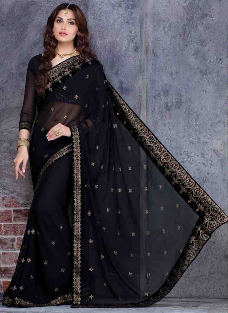 LIVA-Diva-Fashion-Styles-Black-Festive-Saree