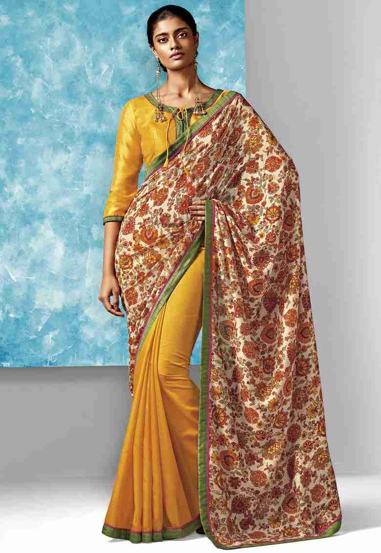 LIVA-Traditional-Festive-Sarees-Demure-In-Beige