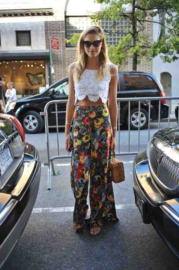 SIZZLE PALAZZO A CROP TOP